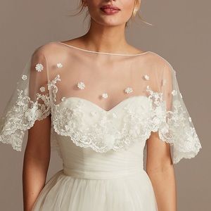 David’s bridal capelet